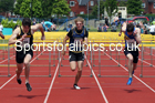 Mens under-20s 110 metres hurdles, 2021 Northern Senior and Under-20s Champs., Leigh. Photo: David T. Hewitson/Sports for All Pics